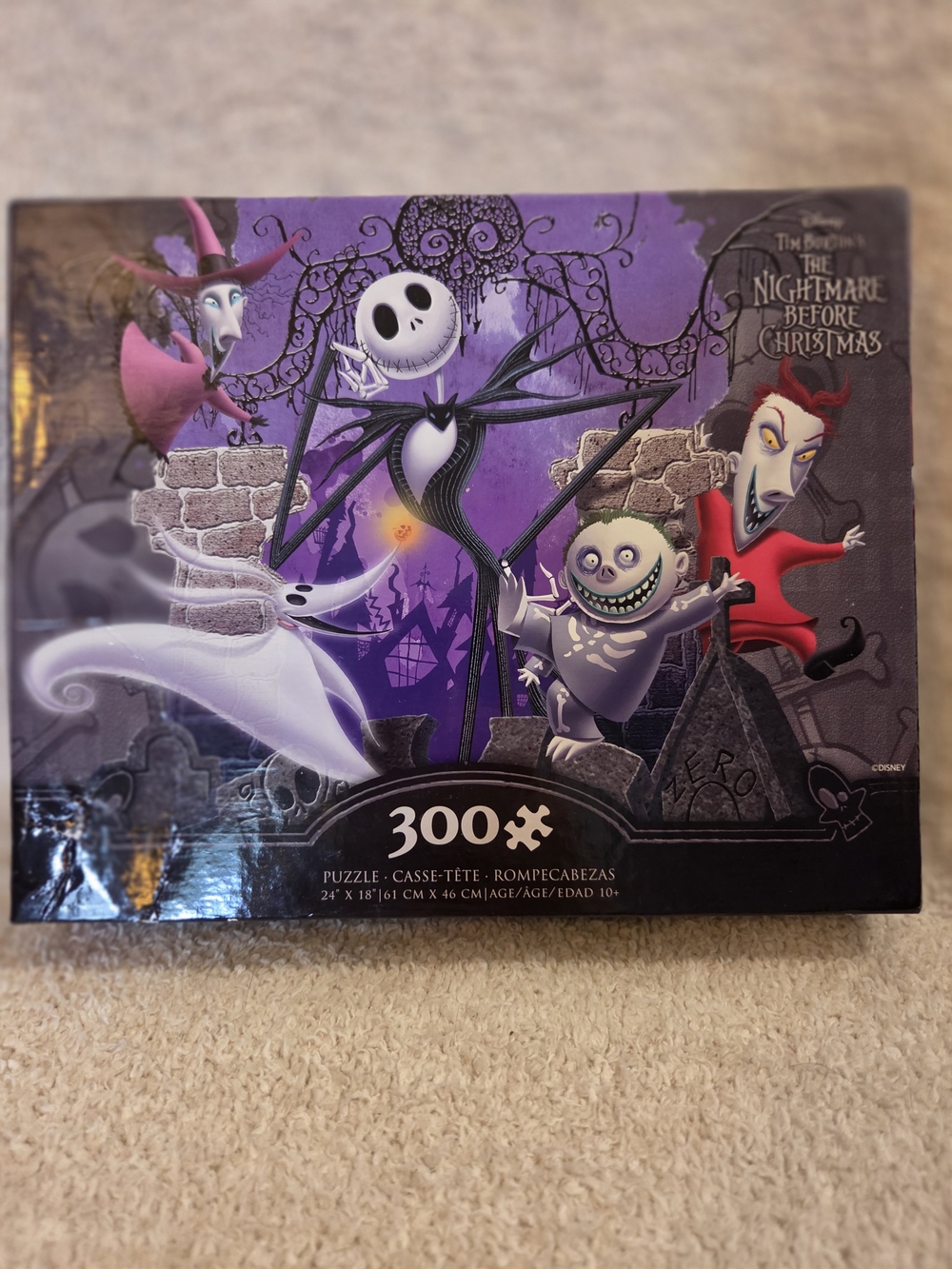 The Nightmare Before Christmas 300-Piece Puzzle – Purple Scene